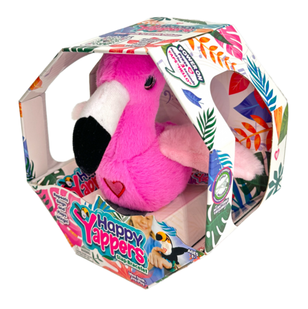 HAPPY YAPPERS interaktiivne plüüsist lind Flamingo, 9592 