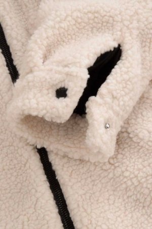 COCCODRILLO karusnahast mantel OUTERWEAR GIRL JUNIOR, kreemjas, ZC5153102OGJ-003-164, 164 cm 
