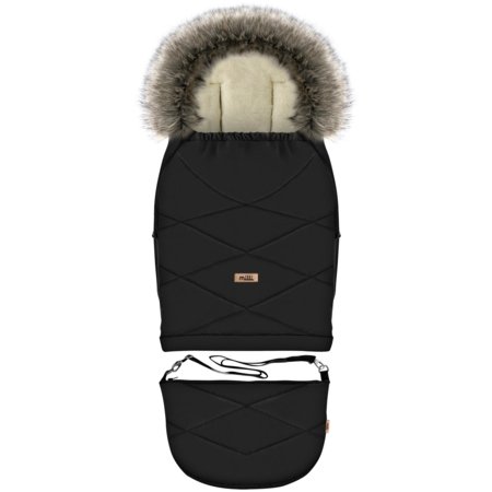 MILLI universaalne jalutuskäru soojakott GROWUP, Black, MIL1110167 