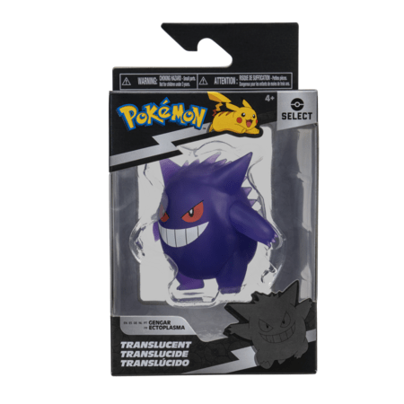 POKEMON läbipaistev Gengar figuur, PKW2741 