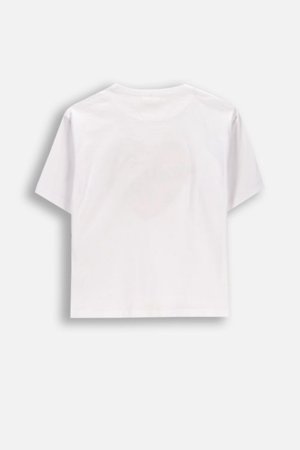 COCCODRILLO lühikeste varrukatega t-särk, valged, WC6143206RGJ-001-140, 140 cm 