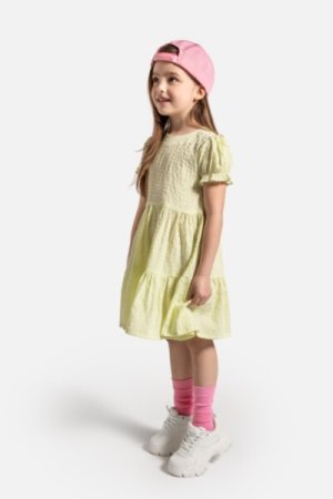 COCCODRILLO lühikeste varrukatega kleit HAPPY RETRO GIRL KIDS, multicoloured, WC4128203HGK-022-122, 122 cm 