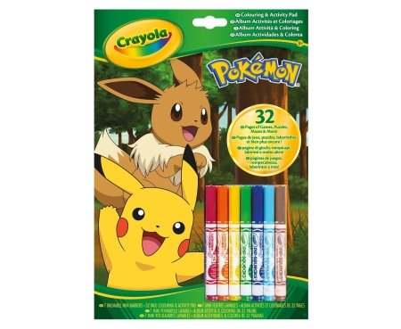 CRAYOLA loovuskomplekt Color & Activity, Pokemon, 04-2746G 