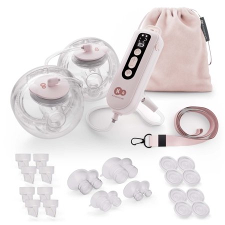 KINDERKRAFT topelt kaasaskantav elektriline rinnapump GENTLEFLOW, pink, KEGEFL00PNK0000 