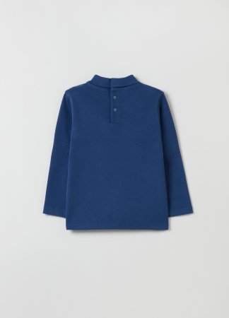 OVS BOY9-36M T-SHIRT L/S 2H 30-36 BLUE 001922118 
