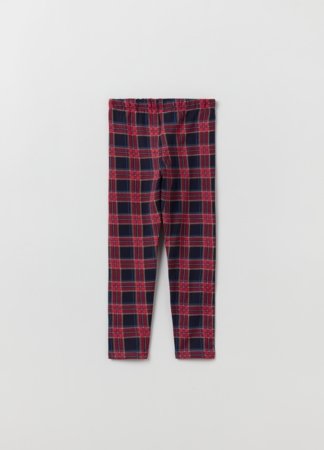OVS 1 EN GIRL 3-10Y retuusid 4-5 BLUE/RED CHECK 001911892 