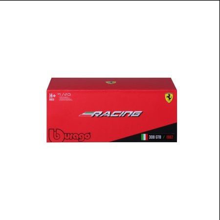 BBURAGO 1:43 Võidusõiduauto mudel Ferrari 308 GTB 1982, 18-36304 