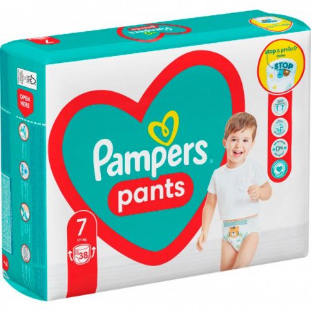 PAMPERS püksmähkmed, suurus 7, 38 tk, 17+ kg, 81748920 81748920