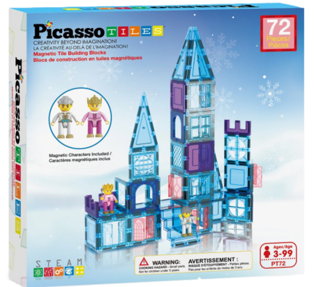 PICASSO TILES Magnetiline konstruktor Ice Winter komplekt 72 osa, PT72 