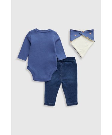 MOTHERCARE pikkade varrukatega beež särk, bikses zīdaiņiem, bib, IF515 