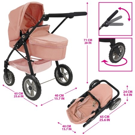 509 Crew 2in1 nukukäru, roosa, T738004 