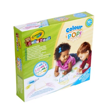 CRAYOLA MINIKIDS joonistuslaud Color & Erase Mat, 81-8132 