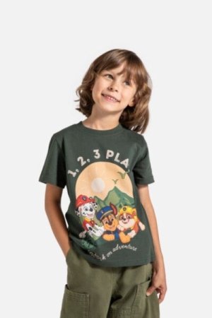 COCCODRILLO t-shirt LICENCE BOY DISNEY, rohelised, ZC4143201LBD-011-122, 122 cm 