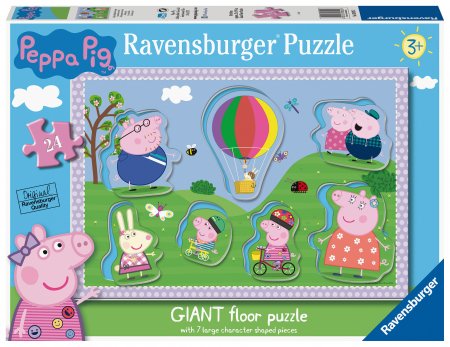 RAVENSBURGER pusle Peppa Pig kujuline, 24tk, 03026 03026