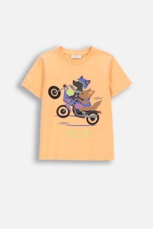 COCCODRILLO lühikeste varrukatega t-särk, oranžid, WC6143202HBK-005-116, 116 suurus 