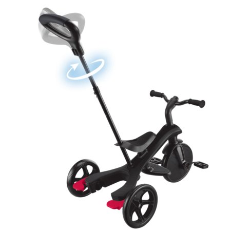 GLOBBER kolmerattaline jalgratas Explorer Trike 4in1, must, 634-120 