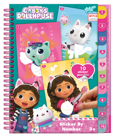 TOTUM GABBY'S DOLLHOUSE loominguline kleepsuraamat numbrite järgi, 421028 