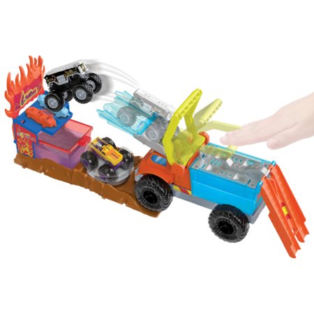 HOT WHEELS Monster Truck Arena päästekomplekt värvimuutvate autodega, HPN73 
