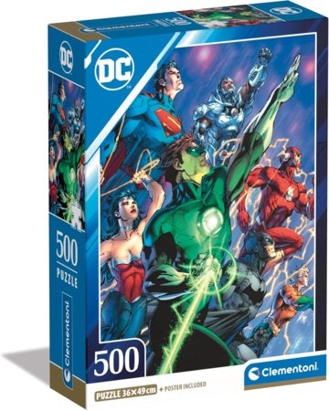 CLEMENTONI DC COMICS pusle, 500 tk., 35532 