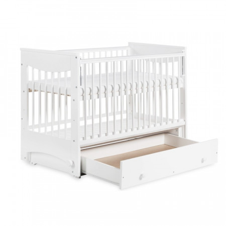 Klupś lapsevoodi 120 x 60 LUNA White 5902022533625