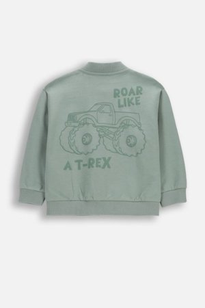 COCCODRILLO tõmblukuga pusa, roheline, WC6132201NBK-011-116, 116 cm 