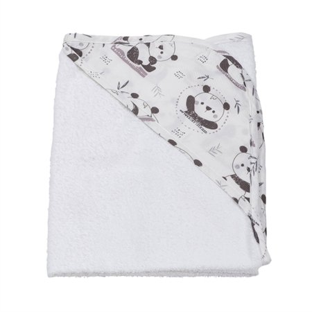 MARKLAND musliini kapuutsiga rätik PURE MUSLIN, 75x75 cm., Panda, 18-25PA 