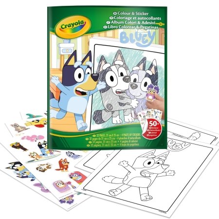 CRAYOLA loovuskomplekt Color & Sticker, Bluey, 04-2664G 
