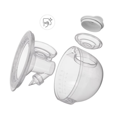 KINDERKRAFT topelt kaasaskantav elektriline rinnapump GENTLENEST, White, KEGENE00GLD0000 