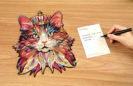 ROWOOD Puidust puzzle Cat King, TA002 