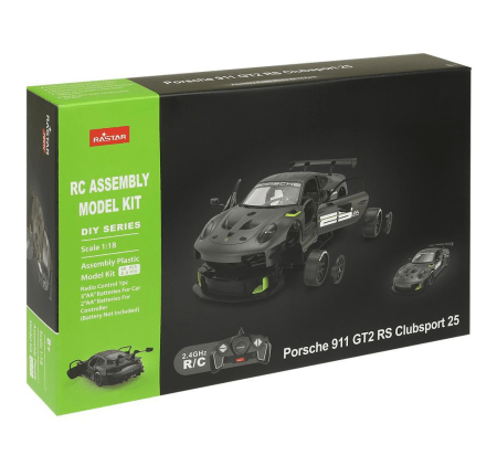RASTAR 1:18 kokkupandav ja R/C auto  Porsche 911 GT2 RS Clubsport, 99600 