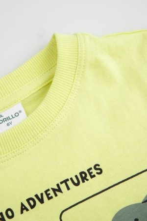 COCCODRILLO lühikeste varrukatega t-särk, kollased, cm 