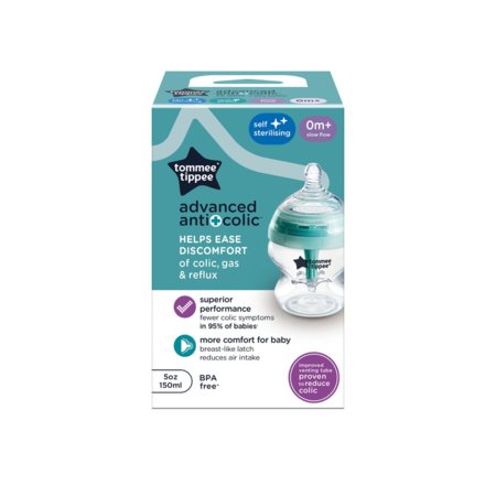 Tommee Tippee lutipudel Advanced Anti-Colic 150ml steriliseerimisfunktsiooniga 42240587 42240586
