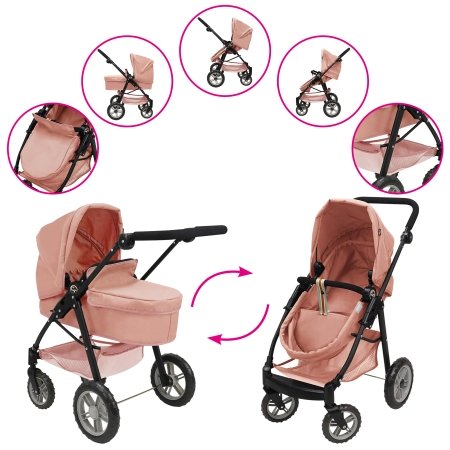 509 Crew 2in1 nukukäru, roosa, T738004 