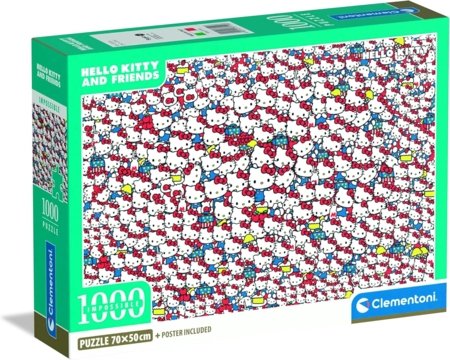 CLEMENTONI HELLO KITTY pusle Impossible, 1000 tk., 37119 