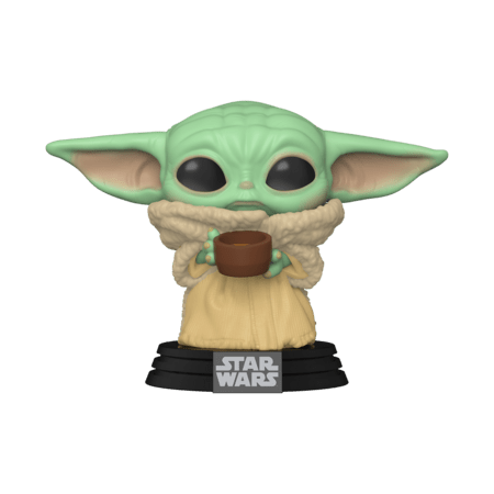 FUNKO POP! vinila figūriņa: Star Wars: The Mandalorian - The Child with Cup, 49933 