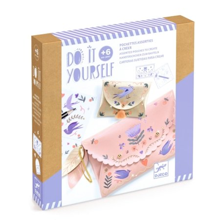 DJECO käekottide meisterdamise loovuskomplekt Sweet Fashionista, DJ07976 