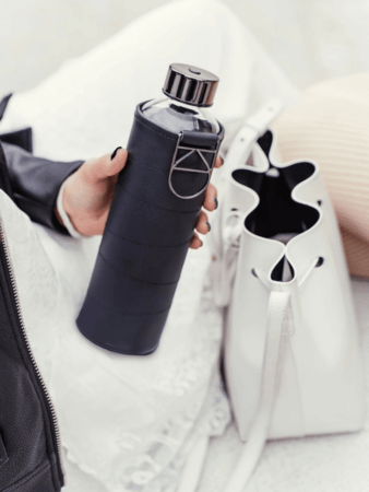 EQUA klaaspudel 750 ml, graphite 