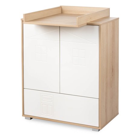 LITTLE SKY by KLUPŚ komood IDA, White/Beech 