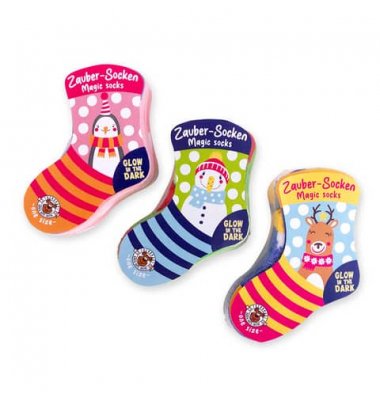 MAGIC MOMENTS Magic Socks GITD One Size. 3 assorted. 960252 