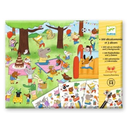 DJECO üle kantavate piltide komplekt Party Time!, DJ09355 