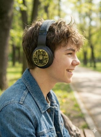 MINIONS valgustusega Bluetooth-kõrvaklapid, HMMN-BTLI-MINIONS 