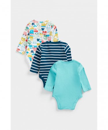 MOTHERCARE pikkade varrukatega bodi, 3 tk., CB260 594482