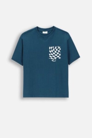 COCCODRILLO short sleeved t-shirt ACADEMY BOY JUNIOR, tumesinised, ZC4143204ABJ-015-164, 164 cm 