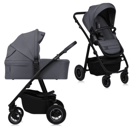 LIONELO universaalne käru AMBER PLUS 2in1, Grey graphite, LO-AMBER PLUS 