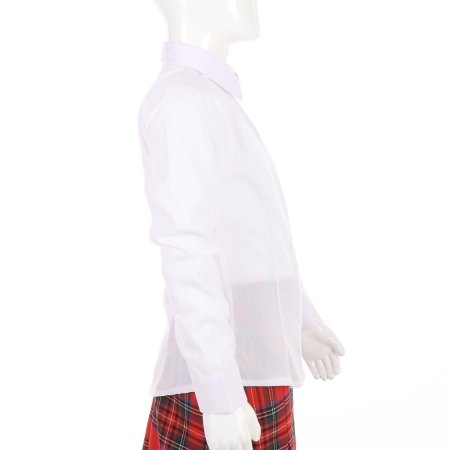MAMAJUM klassikaline pikkade varrukatega särk tüdrukule, valge, 10-000024, 158/164 cm 10-000024