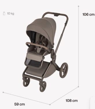 ANEX universaalne käru FLO 2in1, browny, fl-07с, 8885020503173 (frame)  