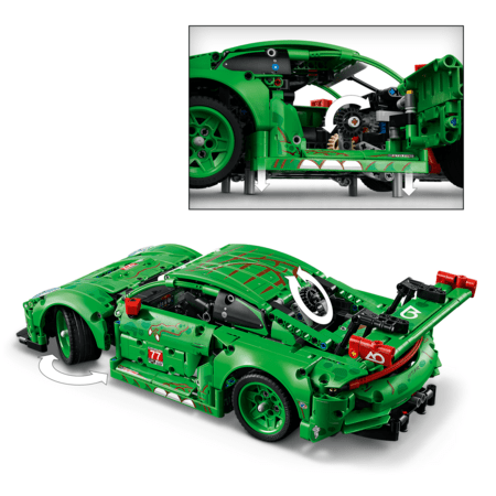 42224 LEGO® Technic Porsche 911 GT3 R REXY AO Racing võidusõiduauto 