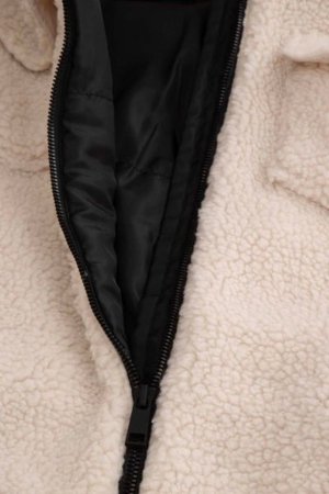 COCCODRILLO karusnahast mantel OUTERWEAR GIRL JUNIOR, kreemjas, ZC5153102OGJ-003-164, 164 cm 