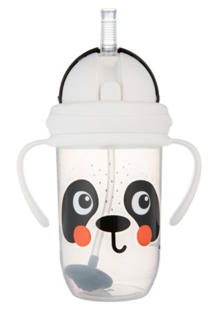 CANPOL BABIES lekkekindel joogipudel kõrrega BABIESBOO PANDA, 270 ml, 56/617_whi 