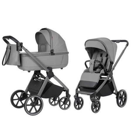 CARRELLO universaalne käru OMEGA 2IN1, Cliff grey, CRL-6531 